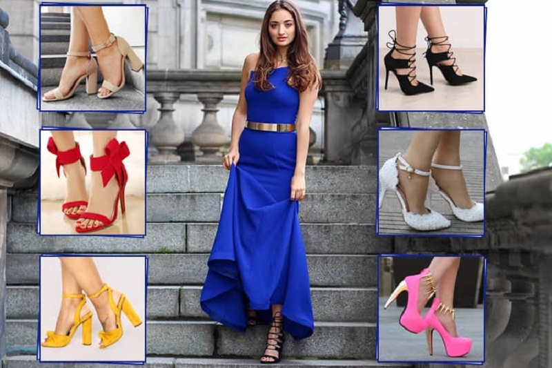 blue formal heels