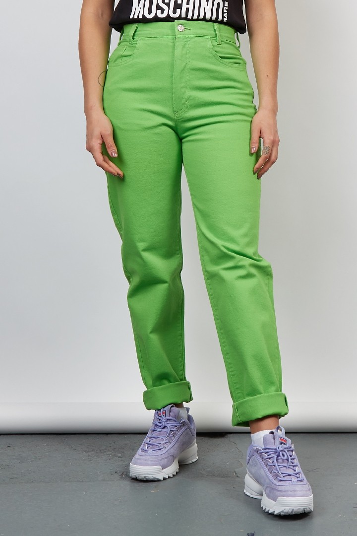 emerald green jeans womens