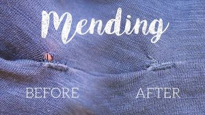 How to mend a hole in fabric