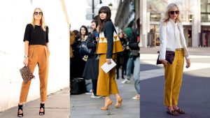 What to wear with mustard pants