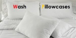 how to wash pillowcases