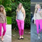 What do you wear with bright pink pants