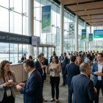 Delegates networking at the Textile Exchange Conference 2026 inside Vancouver Convention Centre