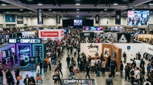 ComplexCon LA 2026 festival floor with streetwear brands at LA Convention Center